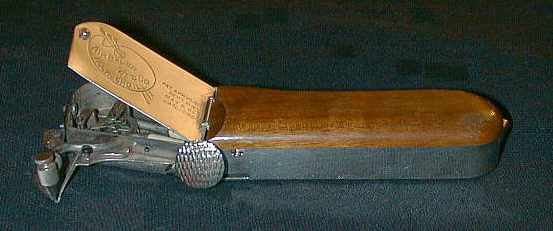 An 1885 Airbrush made by Liberty Walkup's Air Brush Mfg. Co. - Airbrush history from The Airbrush Museum featuring Paasche, Wold, Walkup, Iwata, Aerograph, Badger,  and  more! Graphic created using Adobe Illustrator; the font is "Candy."