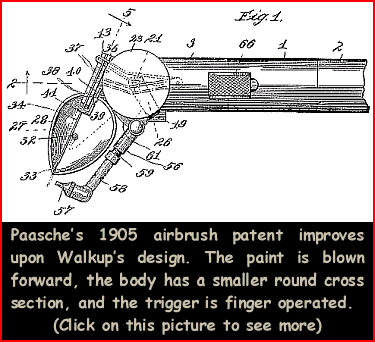 The first Paasche turbo airbrush, forerunner of today's AB