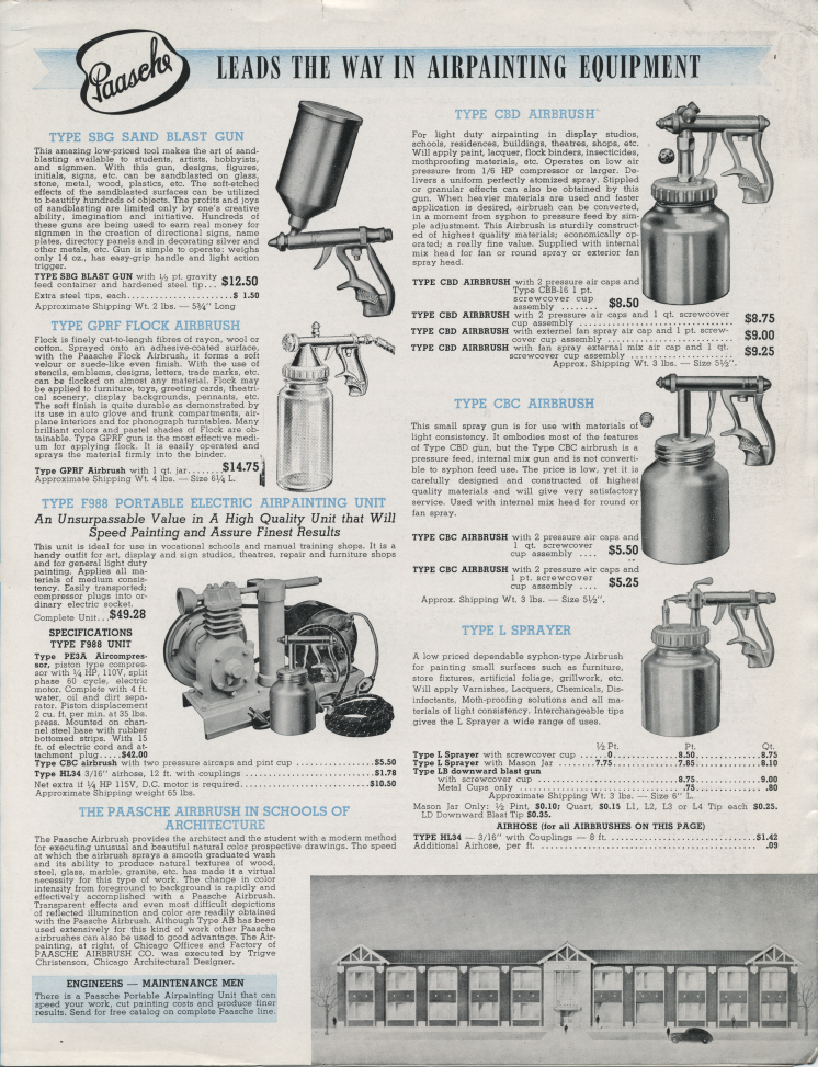 The 1941 Paasche Flyer/Catalog.