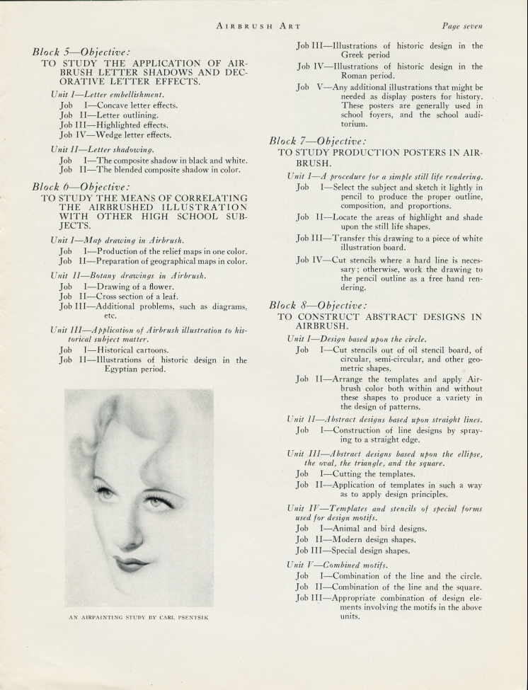 Back to the Paasche 1942 "Airbrush Art" Index Page. - Airbrush history from The Airbrush Museum featuring Paasche, Wold, Walkup, Iwata, Aerograph, Badger,  and  more!